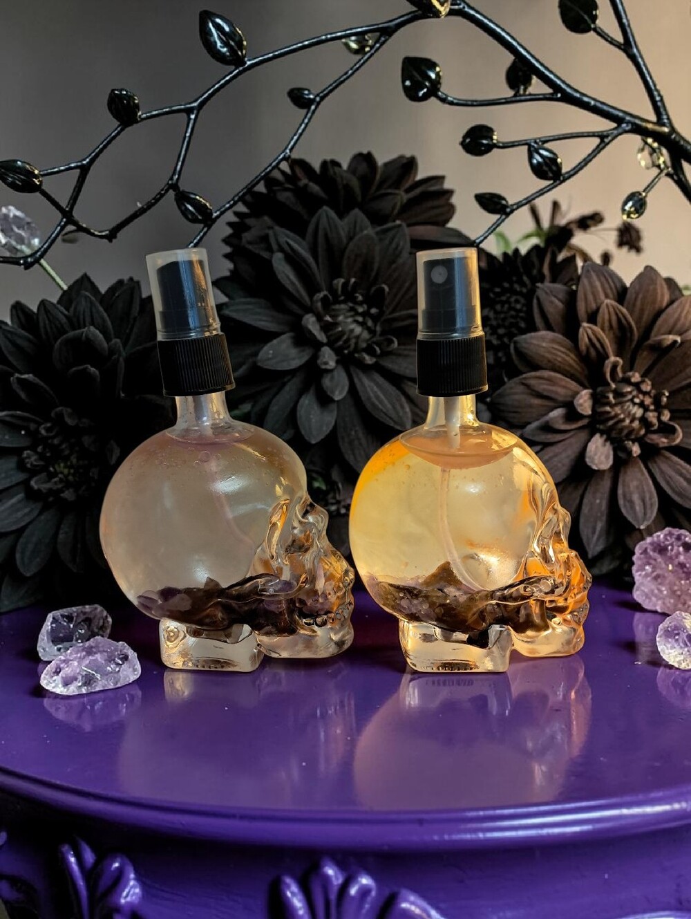 Protection Skull Moon Spray 3.3oz Glass Bottle - Picture 3 of 4
